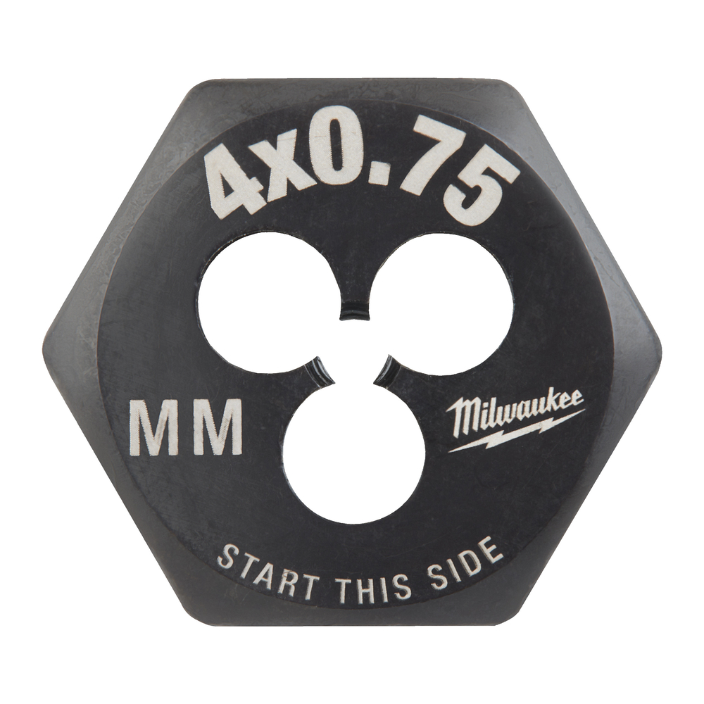 Filière de filetage hexagonale métrique M4-0.75 MILWAUKEE - 4932500611