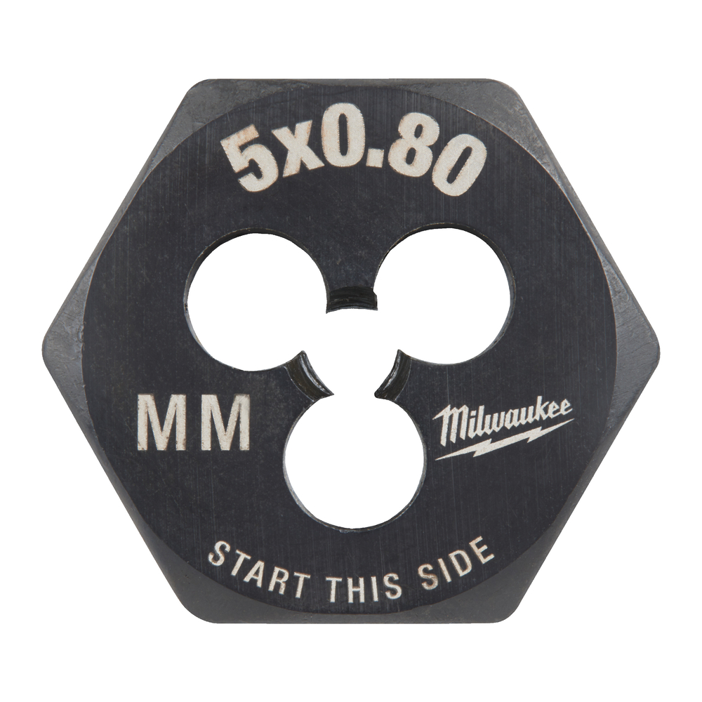 Filière de filetage hexagonale métrique M5-0.80 MILWAUKEE - 4932500613