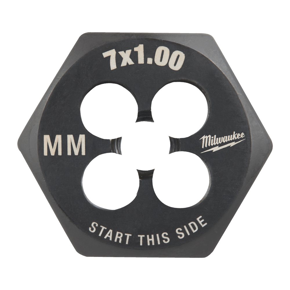 Filière de filetage hexagonale métrique M7-1.00 MILWAUKEE - 4932500615