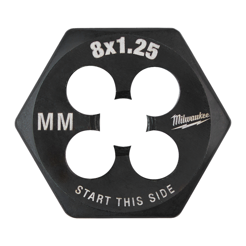 Filière de filetage hexagonale métrique M8-1.25 MILWAUKEE - 4932500616