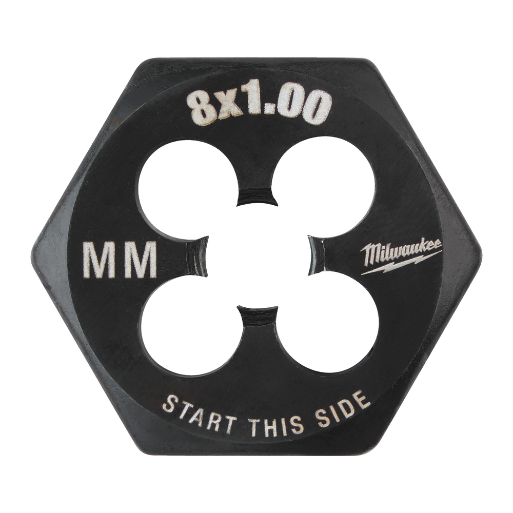 Filière de filetage hexagonale métrique M8-1.00 MILWAUKEE - 4932500617
