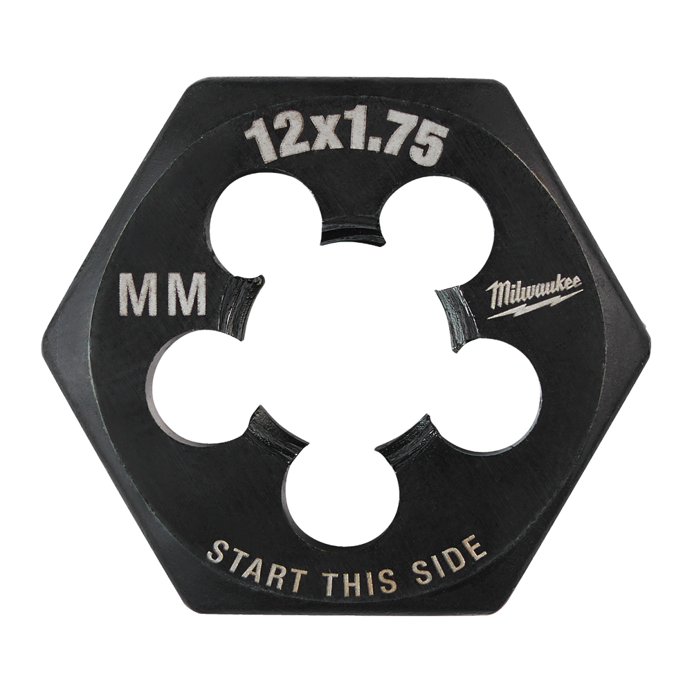 Filière de filetage hexagonale métrique M12-1.75 MILWAUKEE - 4932500624