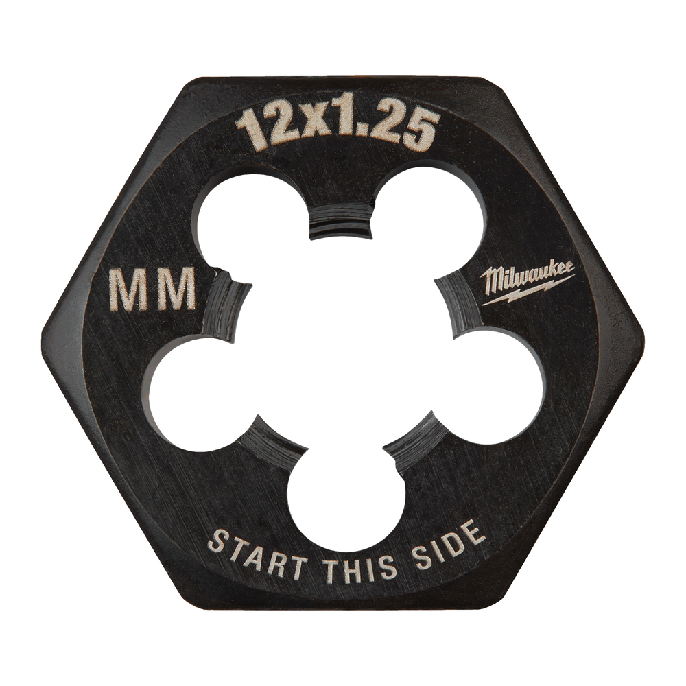 Filière de filetage hexagonale métrique M12-1.25 MILWAUKEE - 4932500626