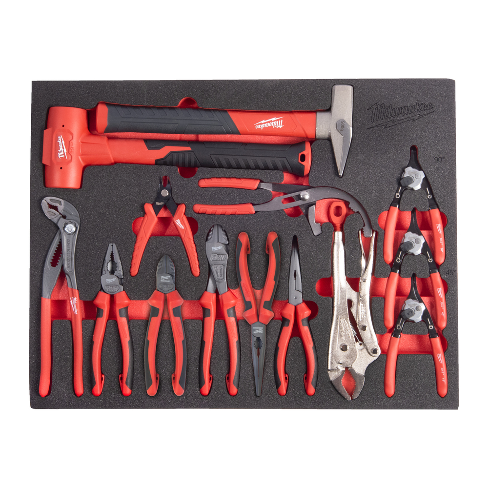 Module mousse pour set de pinces et marteau de 14 pièces MILWAUKEE - 4932500760