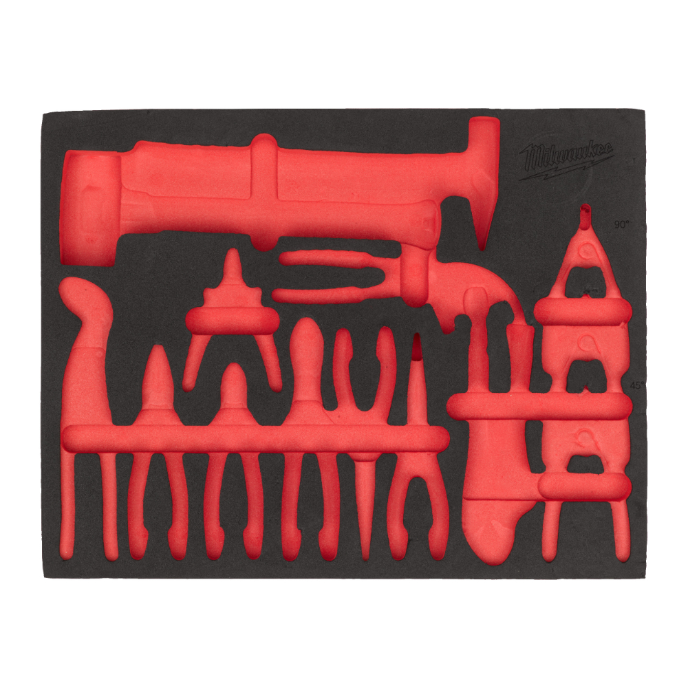 Module mousse vide pour jeu de tournevis et levier de 33 pièces MILWAUKEE - 4932500761