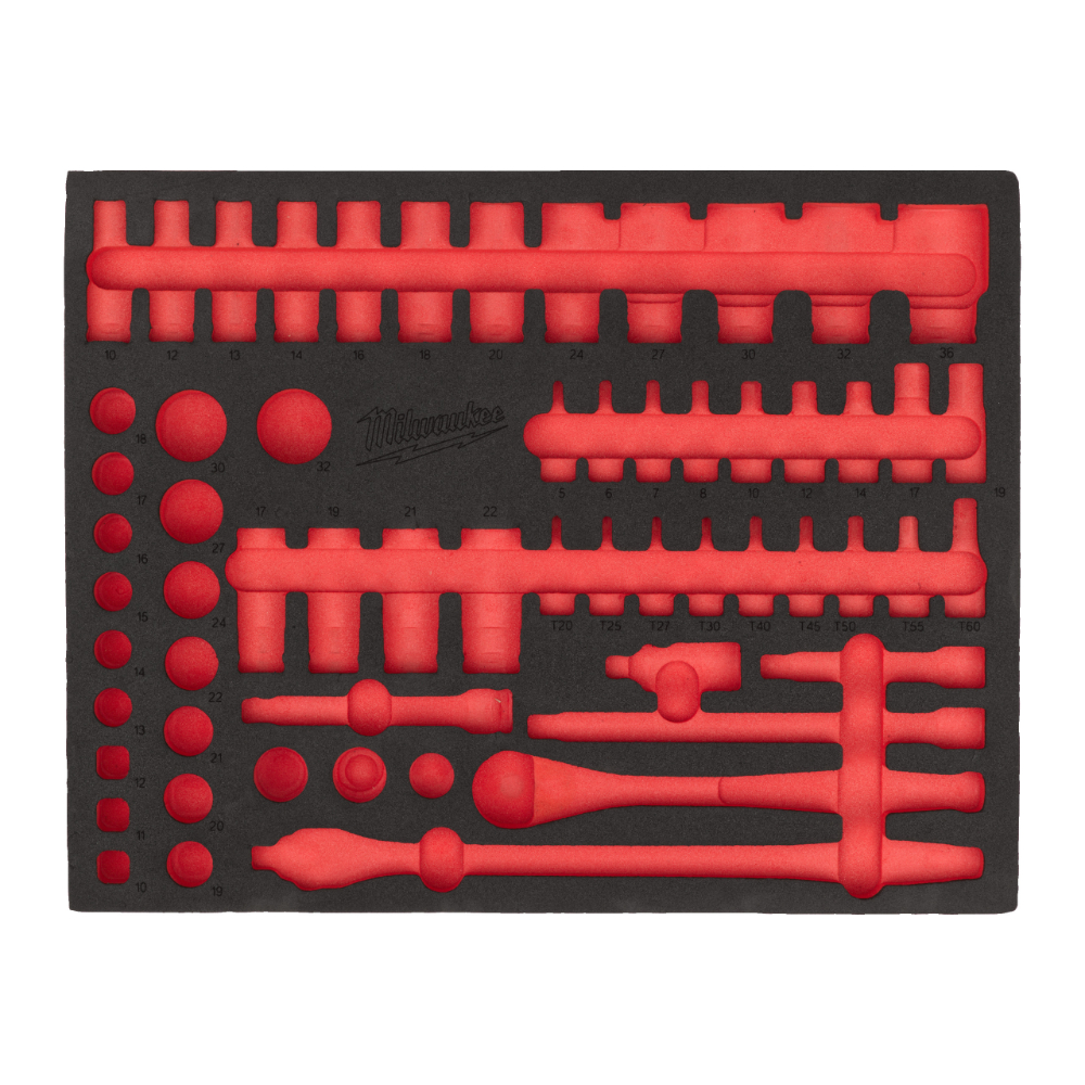Module mousse vide pour jeu de clés mixtes de 36 pièces MILWAUKEE - 4932500764
