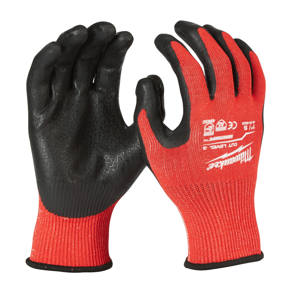 Gant anti-coupure Niveau 3/C MILWAUKEE rouge par 12