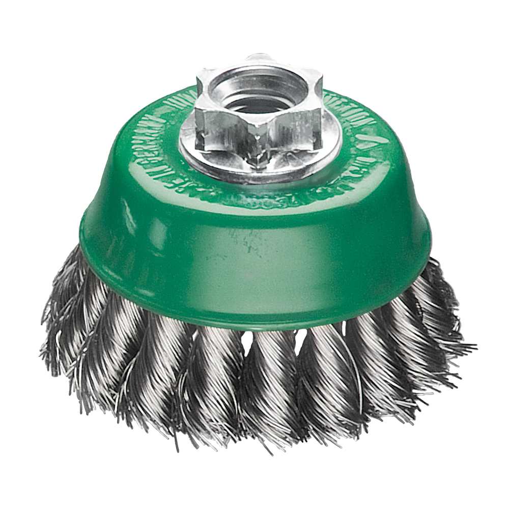 Brosse coupe sur tige inox torsade M14 65x18 0,5 MILWAUKEE - 4932501736