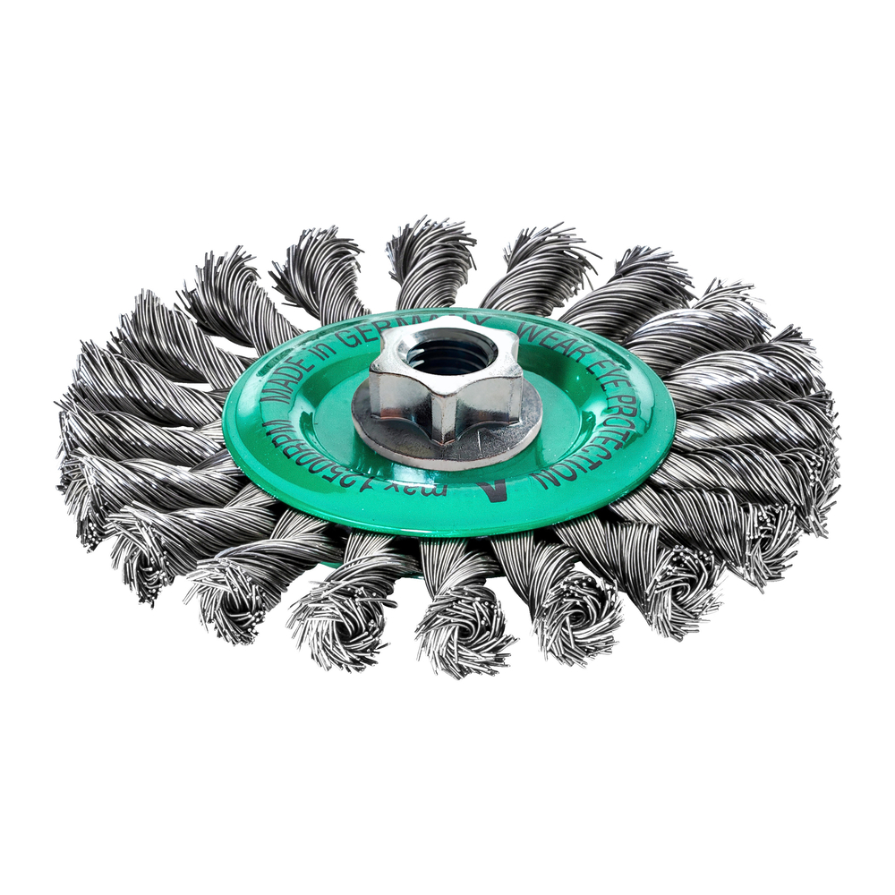 Brosse circulaire sur tige inox torsade M14 125x14 0,5 MILWAUKEE - 4932501741