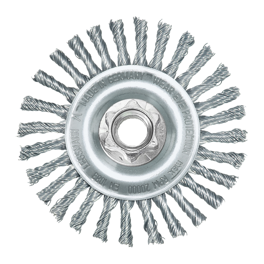 Brosse circulaire sur tige acier torsade M14 125x6 0,5 MILWAUKEE - 4932501742