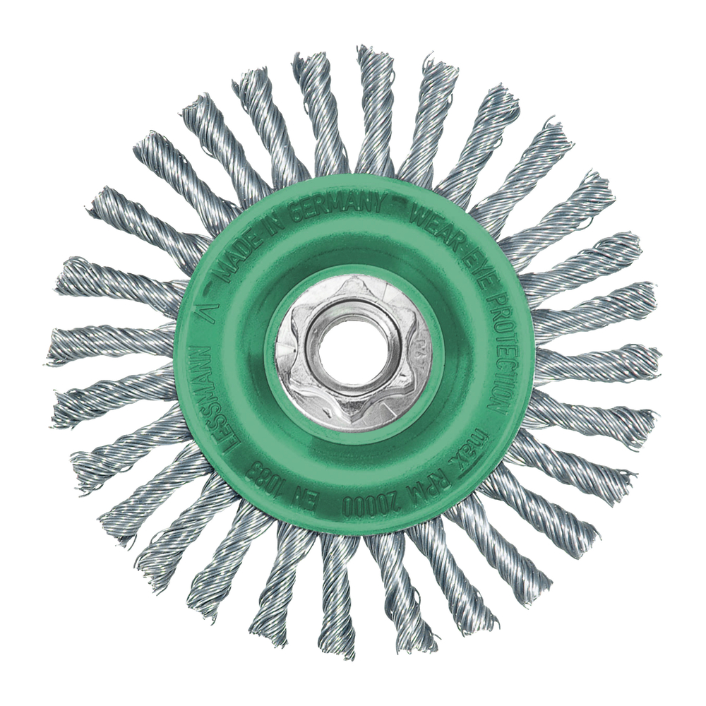 Brosse circulaire sur tige inox torsade M14 125x6 0,5 MILWAUKEE - 4932501743