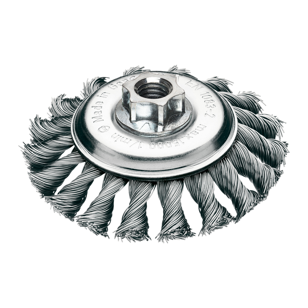 Brosse conique circulaire acier torsade M14 100x12 0,5 MILWAUKEE - 4932501744