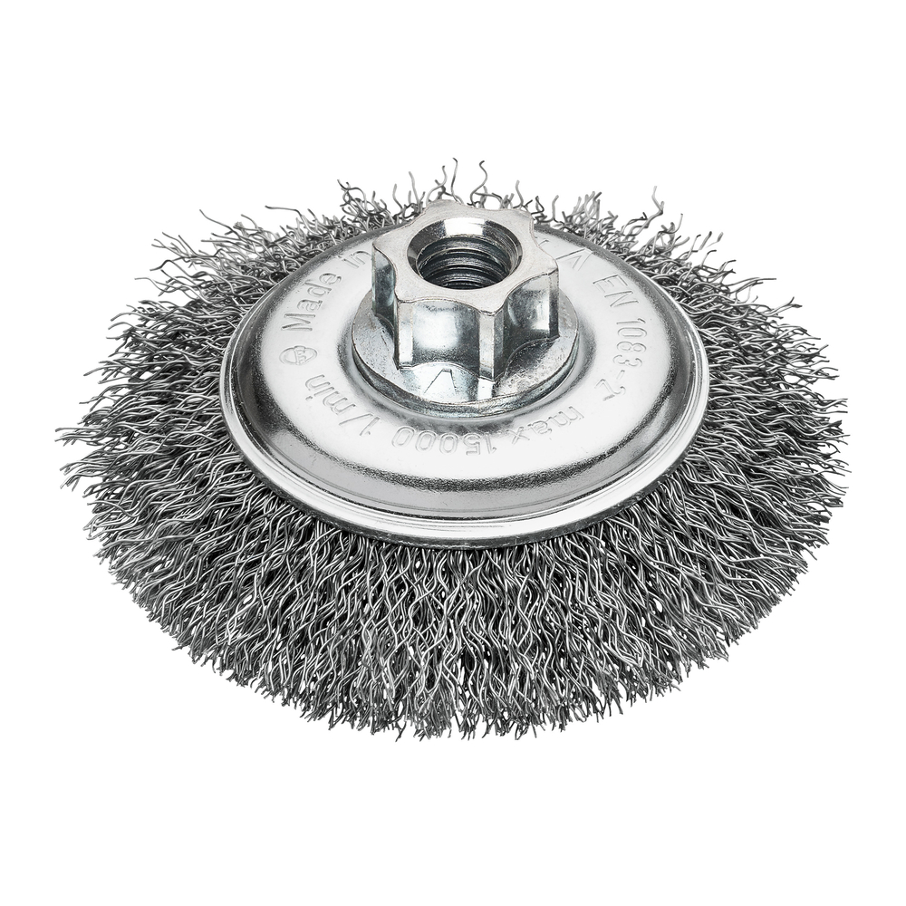 Brosse coupe sur tige acier ondule M14 100x10 0,35 MILWAUKEE - 4932501748