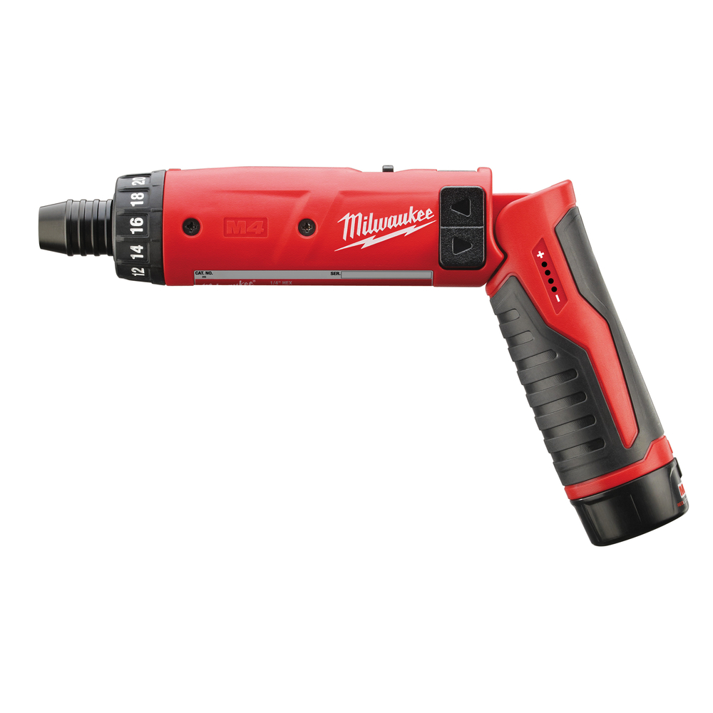 Tournevis 4 V 2,0Ah Red Li-ION, 5 Nm MILWAUKEE M4 D-202B - 4933440475