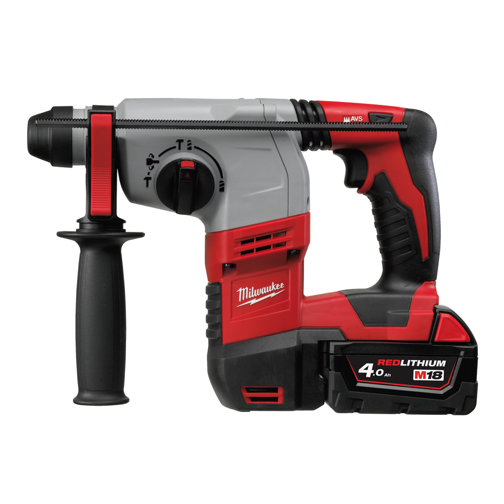 PERFO-BURINEUR COMPACT SDS MILWAUKEE + M18™ 4 AH HD18H402C EN COFFRET-4933443468