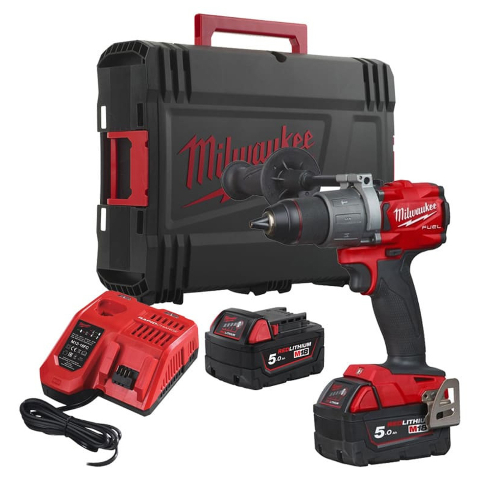 Perceuse visseuse 18V 85 Nm MILWAUKEE M18 BLDD2-502X BRUSHLESS AVEC BATTERIE 5,0Ah - 4933464515