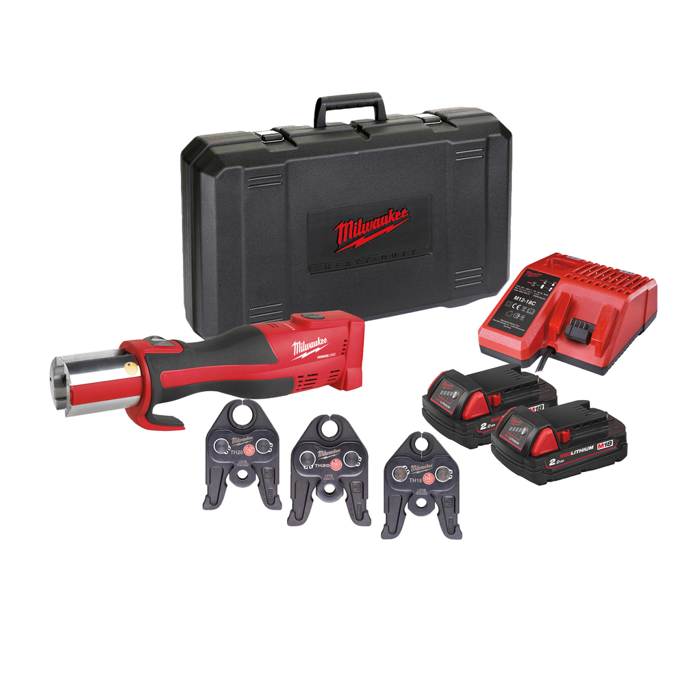 Sertisseuse Brushless 18V 2Ah 3 Mâchoires Profil TH M18 BLHPT202C TH-SET2 MILWAUKEE - 4933478071