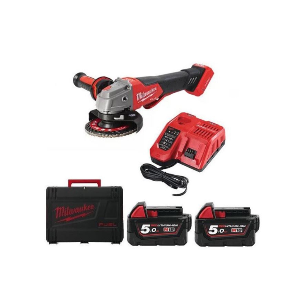 MEULEUSE D'ANGLE MILWAUKEE 125 MM M18 ONEFSAG125XPDB-502X - 4933478435