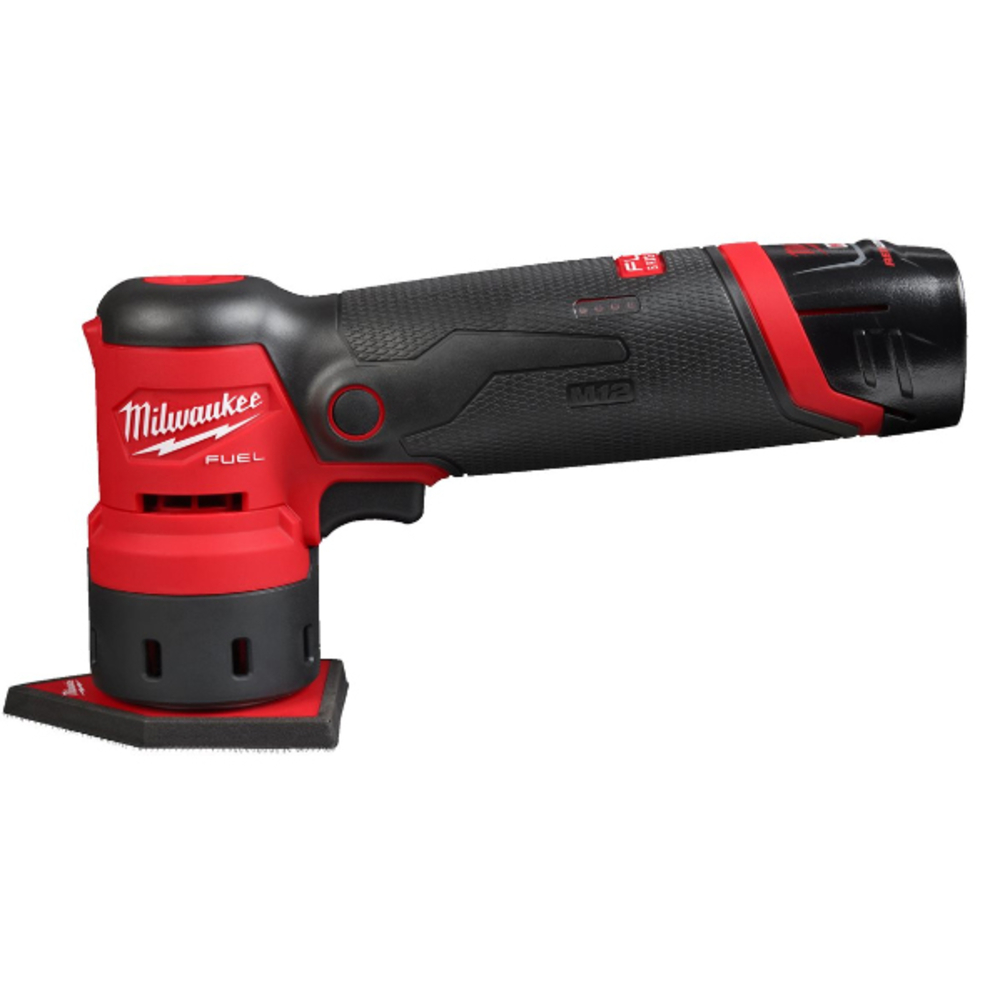 Ponceuse delta 12V, 4.0 Ah - HD Box, 1 batterie M12 B4, 1 chargeur C12 C MILWAUKEE - 4933479681