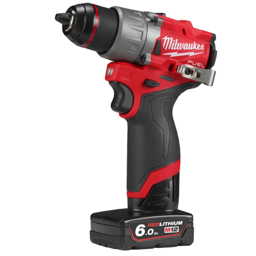 Perceuse-Visseuse FUEL 13mm, 12V, 6,0Ah, 40-52 Nm. - HD box 2 batteries 12 V - 6,0 Ah Red Li-Ion, 2 Vitesses, Mandrin 13mm - 4933479875