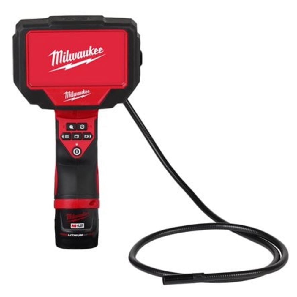 Micro-caméra d'inspection 1m, 12V, 2.0Ah - Coffret, 1 batterie 12 V - 2,0 Ah Red Li-Ion, 1 chargeur C12C MILWAUKEE - 4933480740