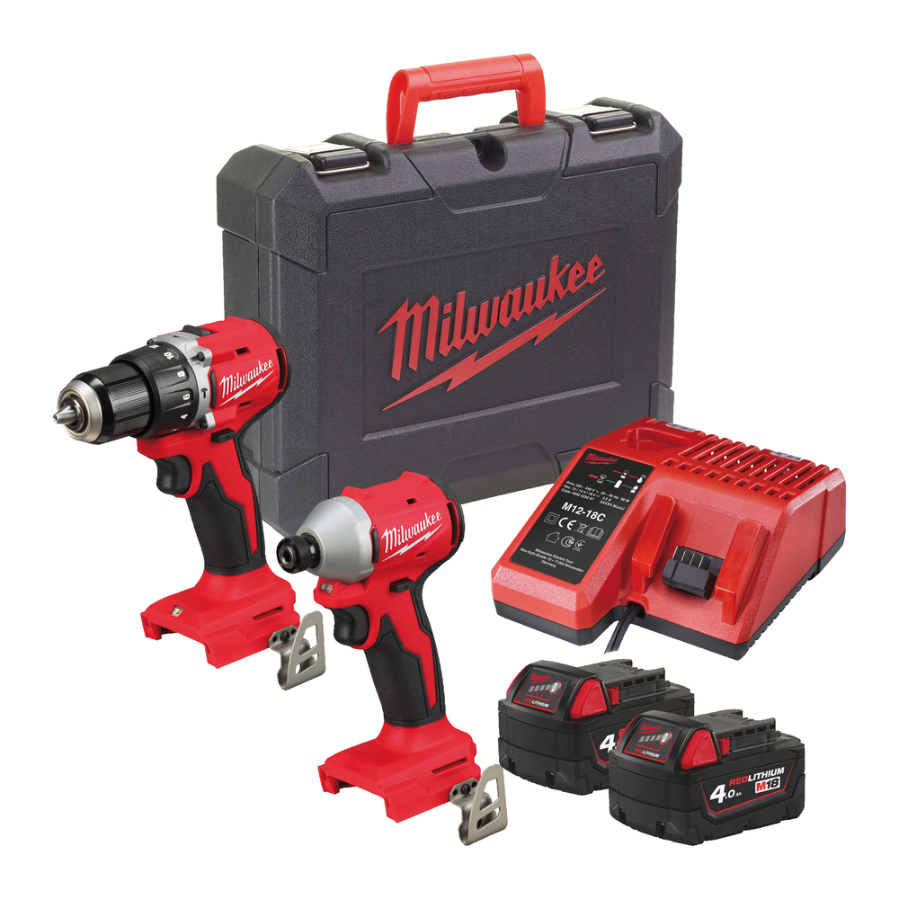 POWERPACK 2 OUTILS 18 V BRUSHLESS - M18 BLCPP2A-402C MILWAUKEE - 4933492827
