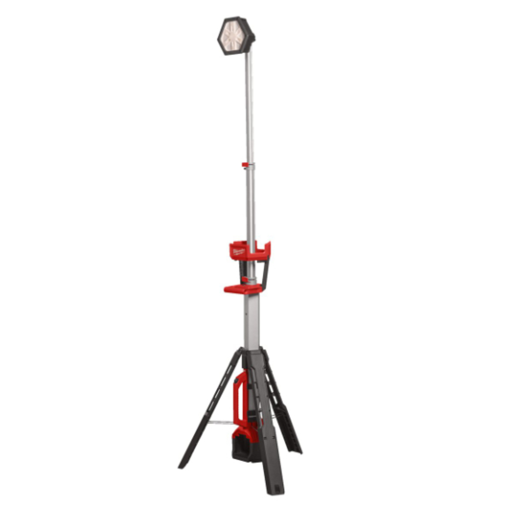 Projecteur trépied de chantier 18V, 5Ah, 2800 Lumens - Sac de Transport, 2 batteries M18 5Ah, chargeur M12-18FC MILWAUKEE - 4933492903