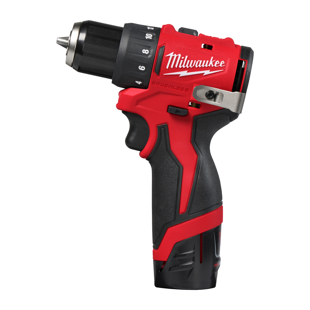 Perceuse-Visseuse Brushless 10 mm 12V 2Ah 40 Nm M12 BLDDRC-202C MILWAUKEE - 4933499686