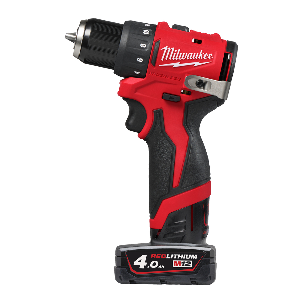 Perceuse-Visseuse Brushless 10 mm 12V 2Ah 40 Nm M12 BLDDRC-402C MILWAUKEE - 4933499688