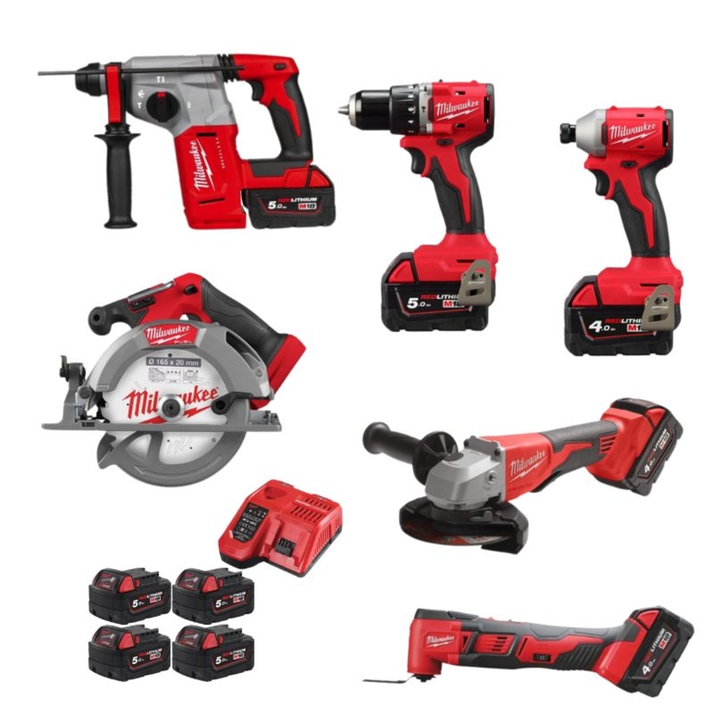 Pack 6 machines MILWAUKEE M18 FPP6HK-504B 4933500113 