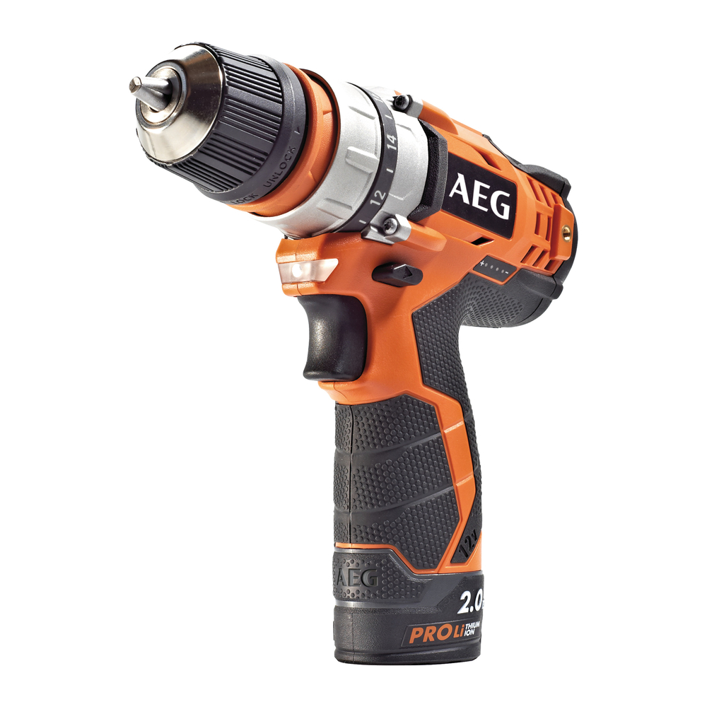 Perceuse/Visseuse 2 vitesses avec mandrin amovible AEG BBS 12 C2 LI-202B - 4935446693