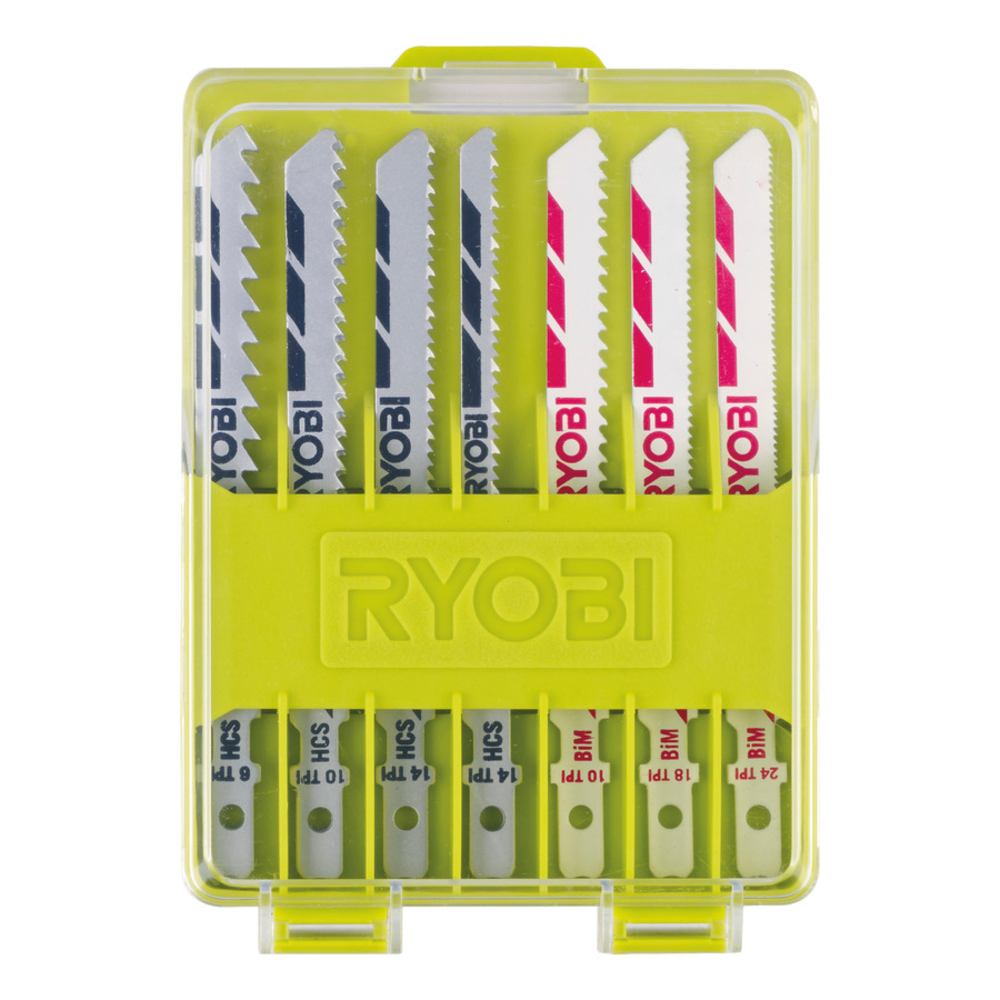 Coffret RYOBI RAK10JSB 10 lames baïonnettes scie sauteuse 102 mm bois - 5132002702