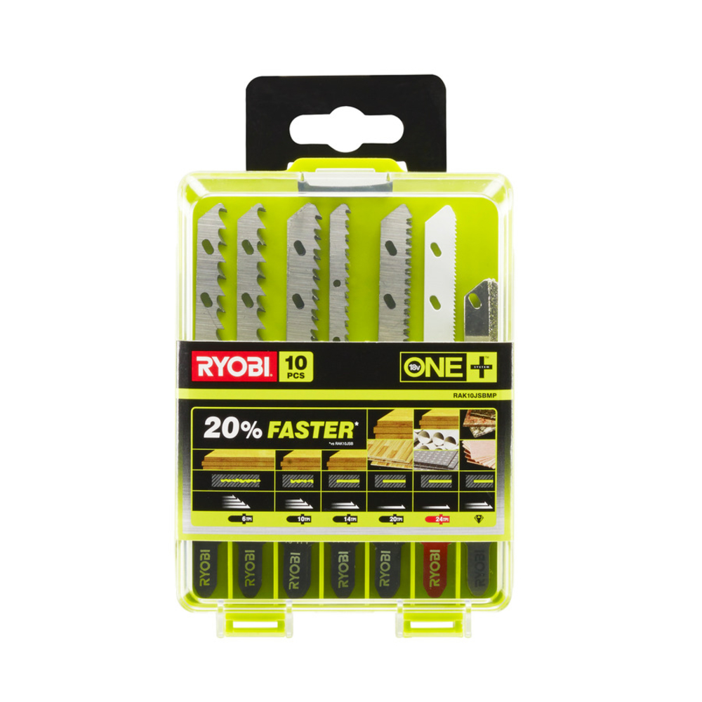 Coffret RYOBI RAK10JSBMP 10 lames spéciales scie sauteuse sans fil - 5132002812