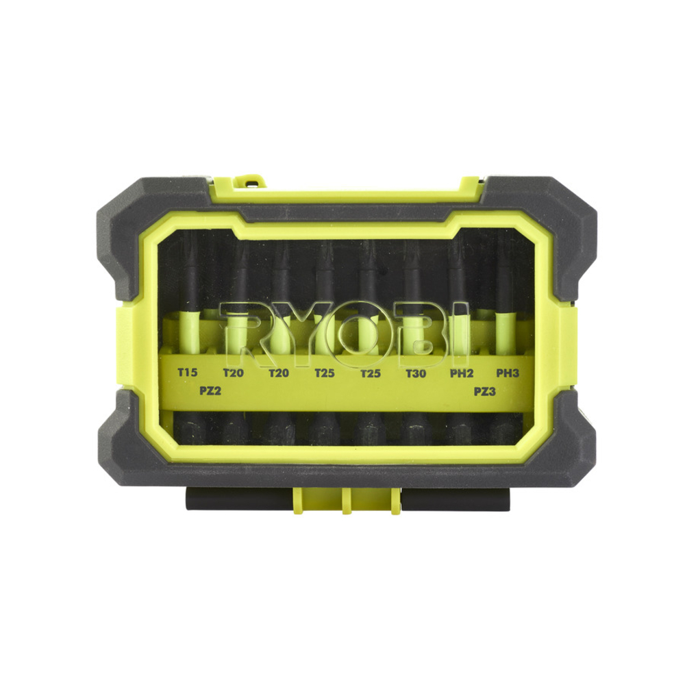Coffret antichocs spécial impact 10 accessoires de vissage 50 mm PH - PZ - TX RYOBI RAK10MSDI - 5132003176