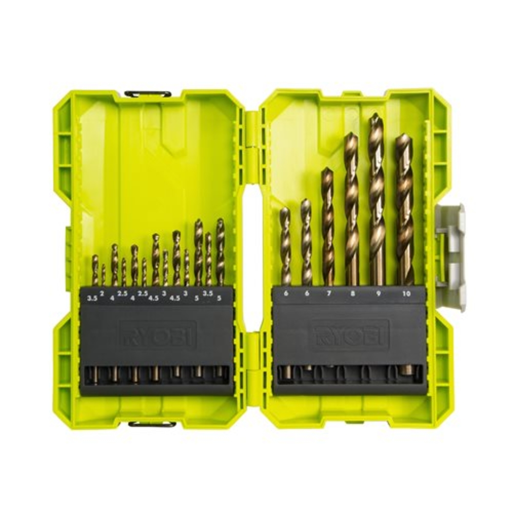 Coffret empilable 19 forets HSS métal 2 à 10 mm RYOBI RAK19HSS2 - 5132004390