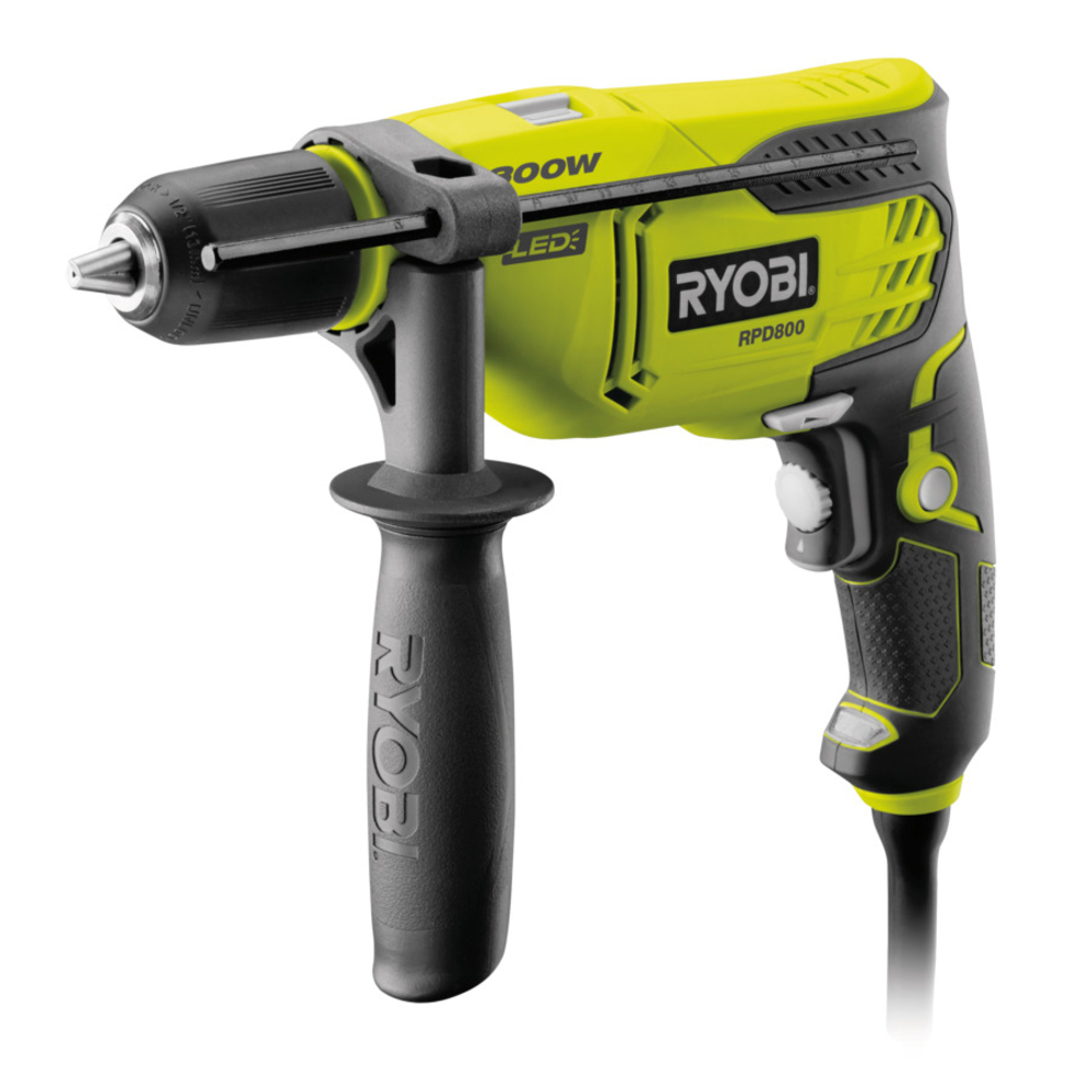 Perceuse à percussion RYOBI RPD800K 800 W mandrin 13 mm - 5133002018