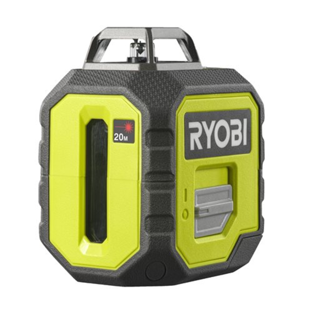 Laser 360° rouge - portée 20 m - précision +/- 0,5 mm - Livré avec une pochette et 4 piles RYOBI - 5133005309