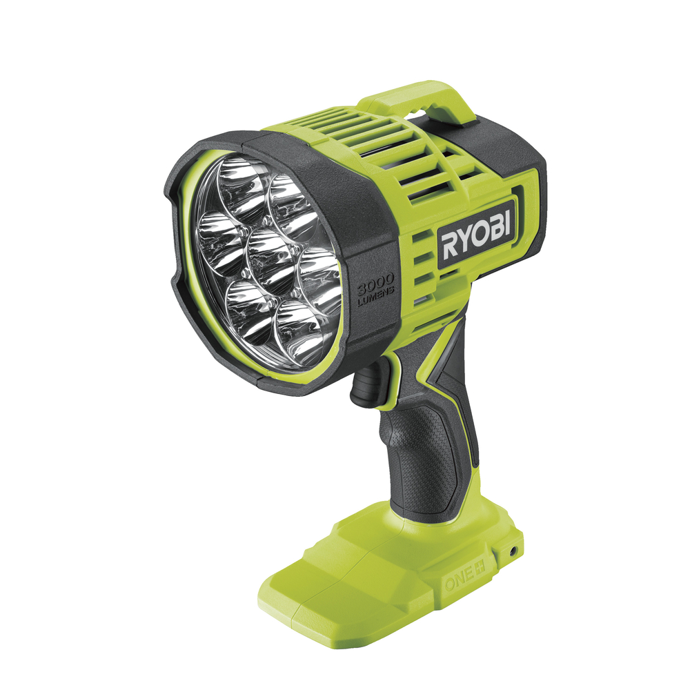 Spot LED 18V - 3 intensités : 3000 / 1500 / 500 Lumens - peut éclairer à plus de 600 mètres RYOBI - 5133005388