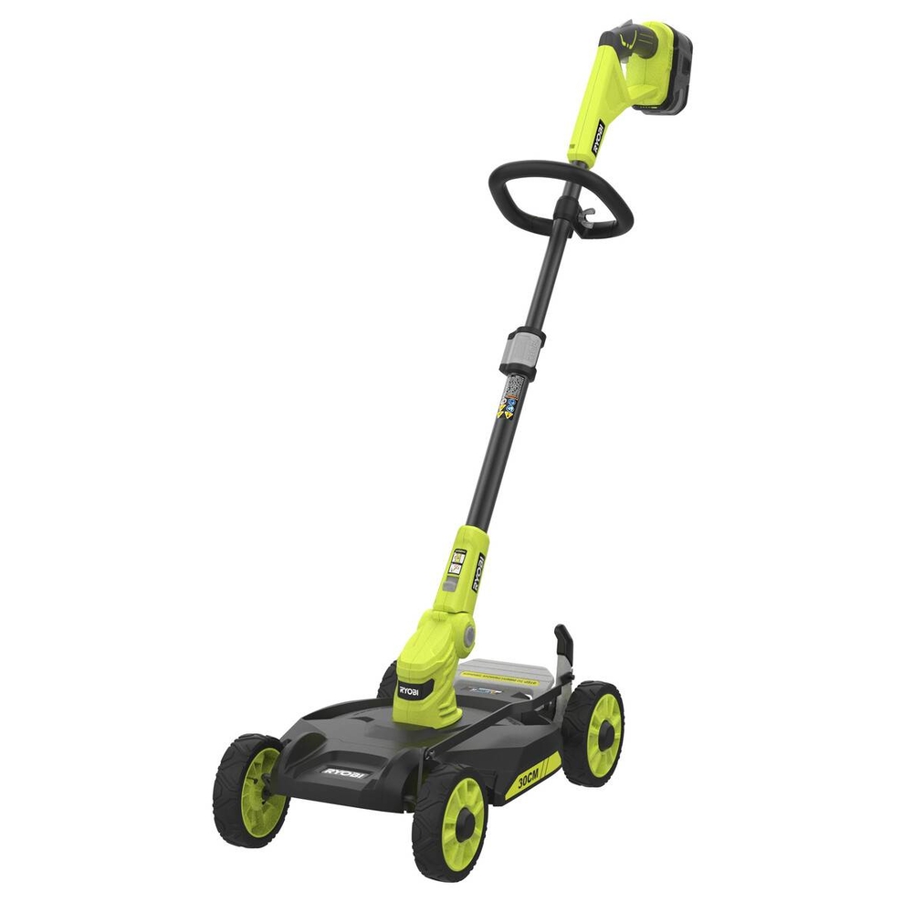 Tondeuse de ville sans fil RYOBI RY18LMC30A-120 18V One+ largeur de coupe 30 cm avec batterie et chargeur - 5133005918 