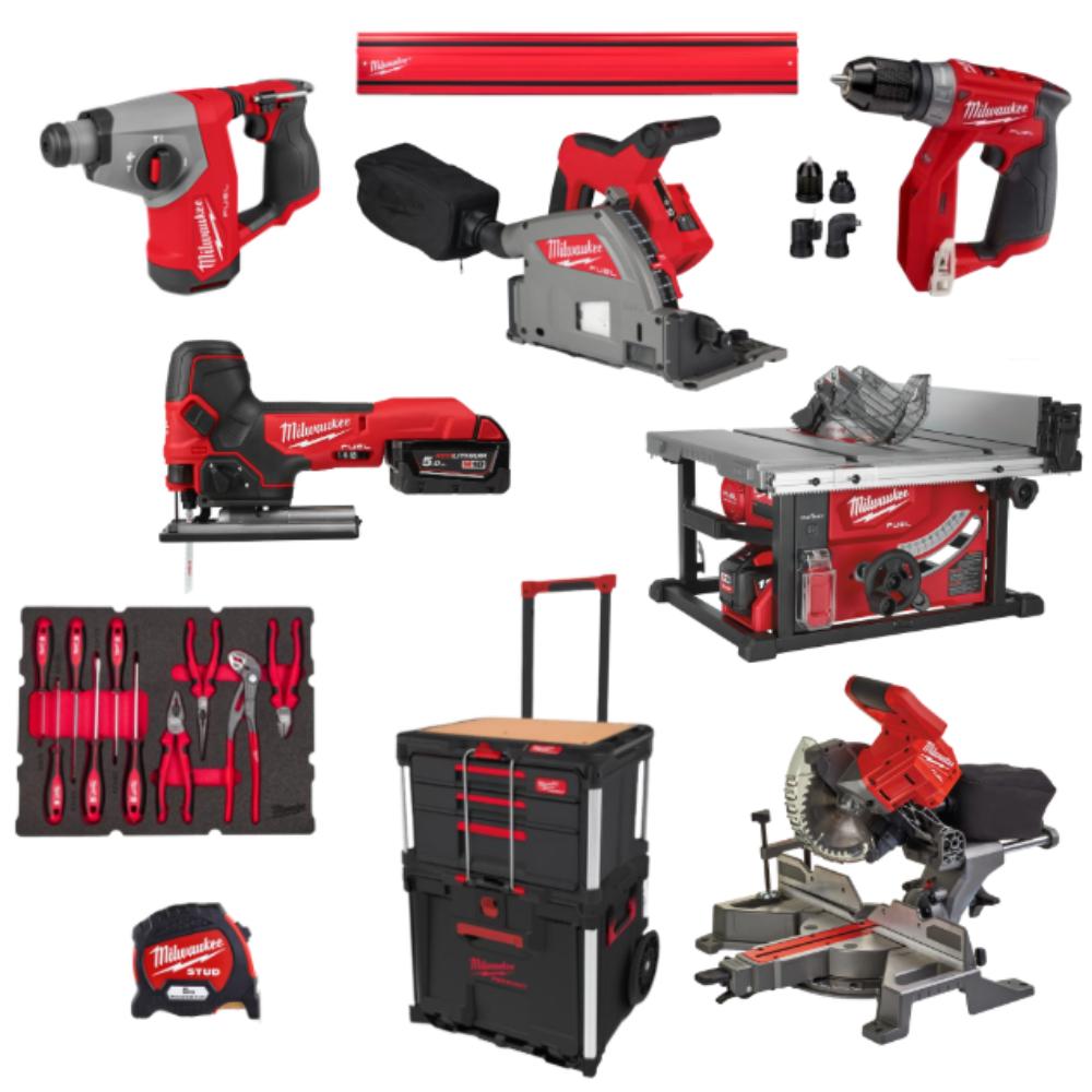 PACK AGENCEUR MILWAUKEE 6 MACHINES M12 ET M18 FUEL