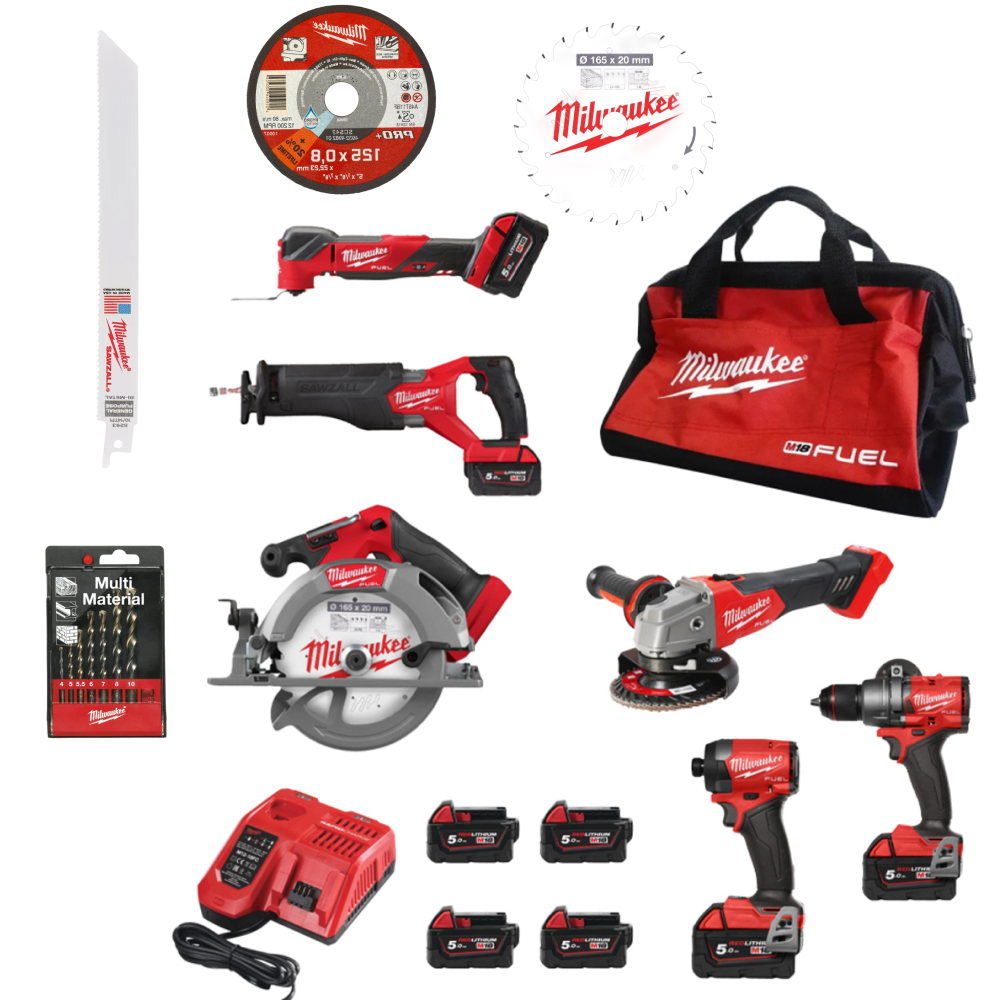 PACK 6 MACHINES M18 MILWAUKEE POUR COUVREUR