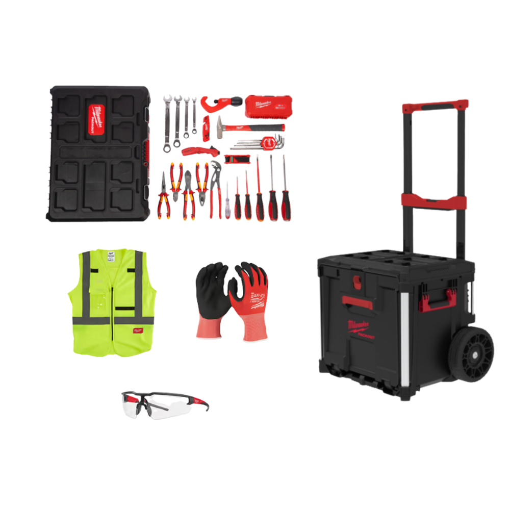 PACKOUT PLOMBIER 74 PIECES MILWAUKEE TROLLEY ET EPI