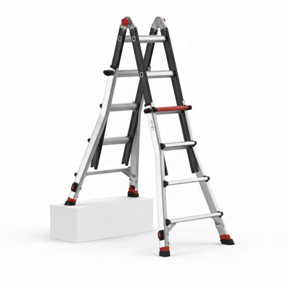 Échelle pliable 4x4 FLEX UP+ 2 pieds réglables TUBESCA COMABI - 00094156