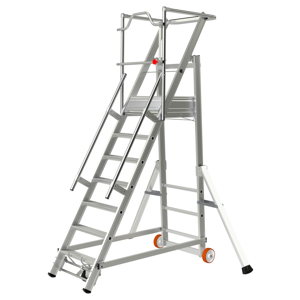 ESCALIER MOBILE 7 MARCHES HAUTEUR DE TRAVAIL 3.54M - TUBESCA COMABI - 02271107