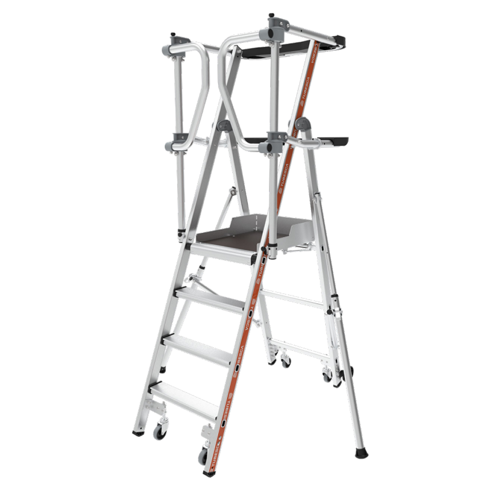 Plateforme VELOCE 3 marches - garde-corps et portillon TUBESCA COMABI - 02274173