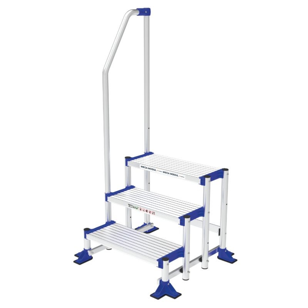 Marchepied Meca Modul 1 rampe - 3 marches accès à 2,58m - TUBESCA COMABI - 02380013