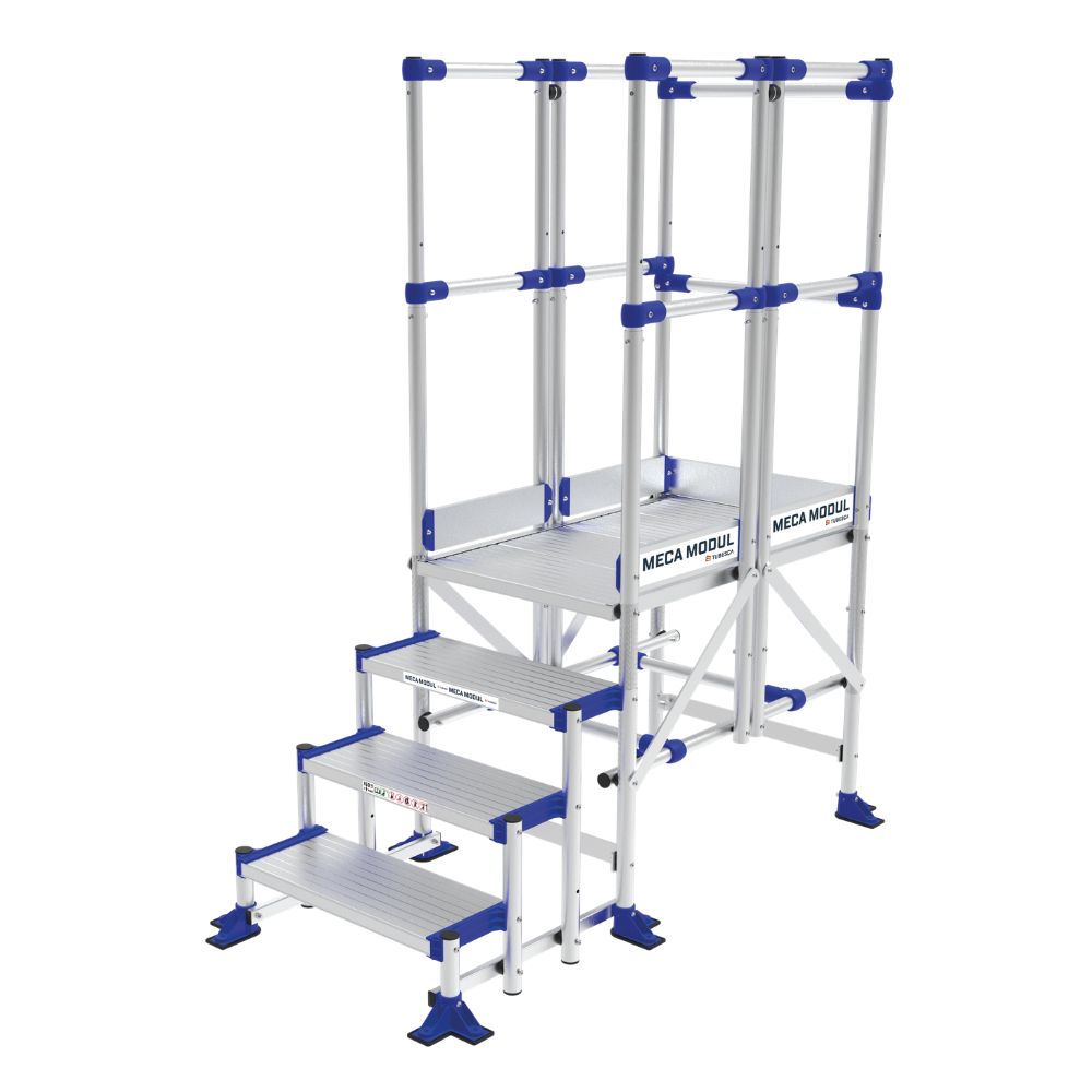 MECA MODUL Plateforme 4 marches lg 0.5m - 3 GC - TUBESCA COMABI - 02380401
