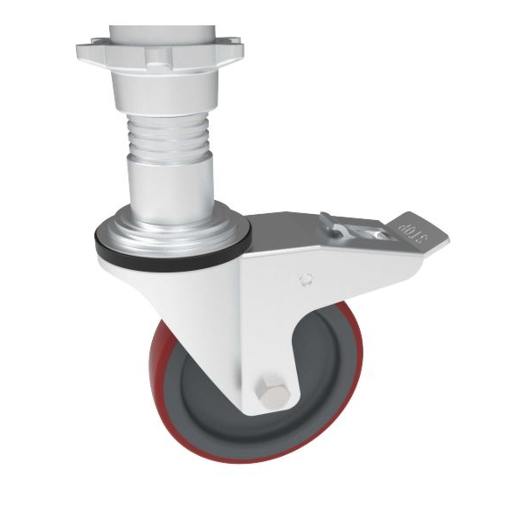 ROUE 125mm + TIGE pour échafaudage NEOLIUM EVO - TUBESCA COMABI - 02976906