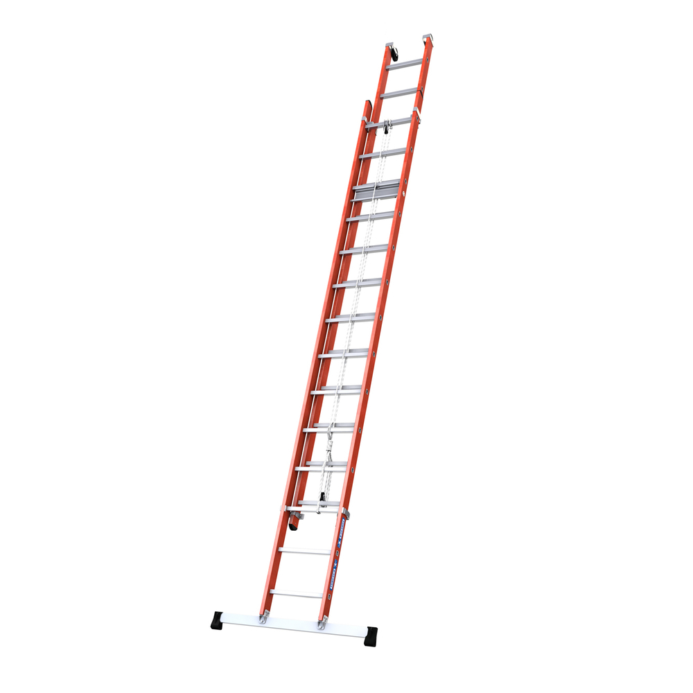 ÉCHELLE COULISSE À CORDE 2 PLANS ISOLANTE ACCÈS 7.04M - TUBESCA COMABI - 04332312