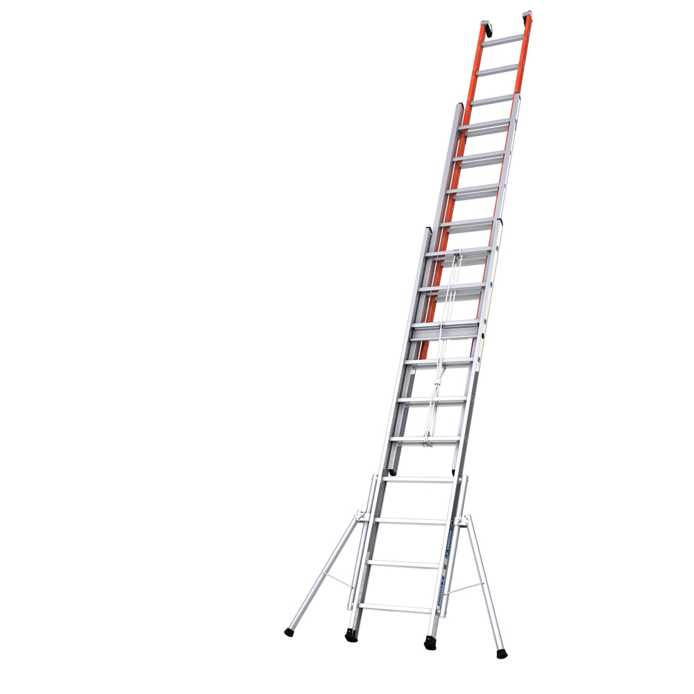 ÉCHELLE ISOLEX COULISSE À CORDE 3 PLANS ACCES À 10.88M - TUBESCA COMABI -04431115